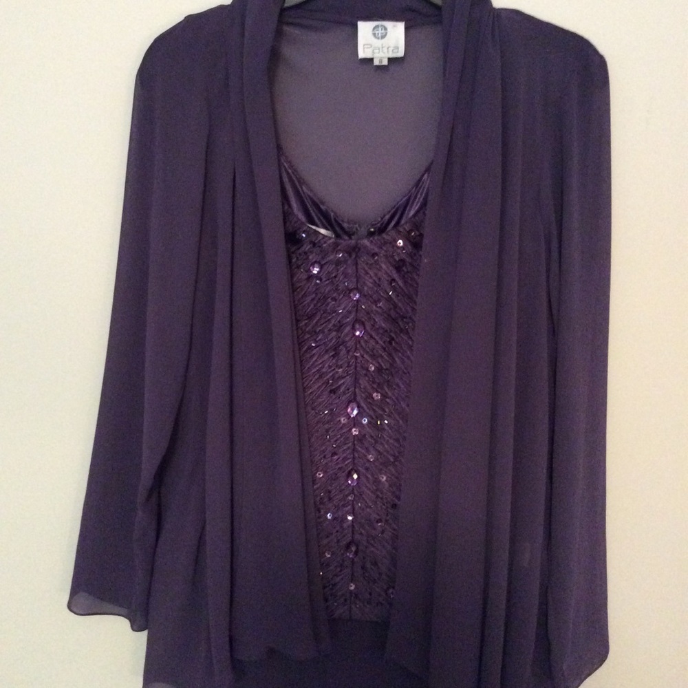 Partra formal gown with sheer jacket 2 pieces 8